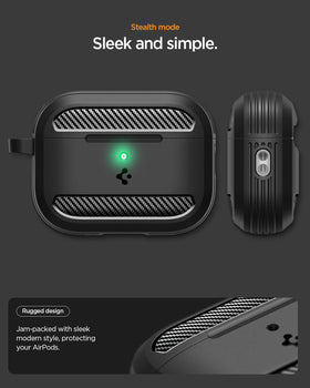 Spigen AirPods Pro 3 Case carabiner attachment for secure carry on the go
