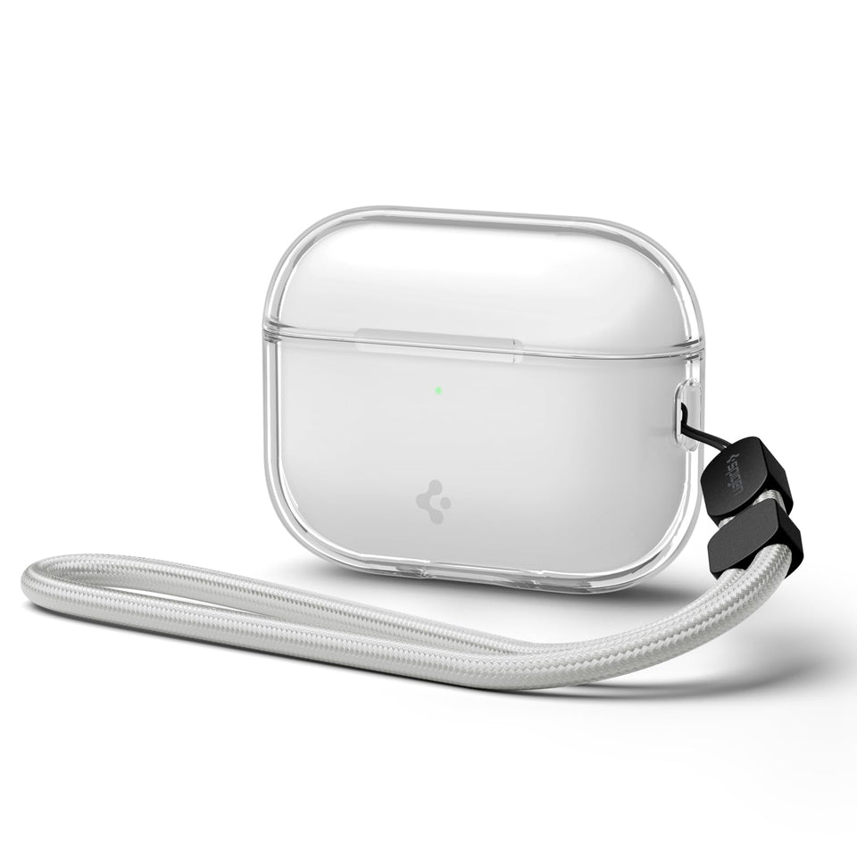 Spigen AirPods Pro 3 Case Liquid Crystal—front view for crystal-clear protection.