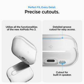 Spigen AirPods Pro 3 Case packaging with included lanyard.