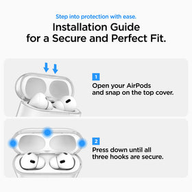 Spigen AirPods Pro 3 Case Liquid Crystal—side profile with grippable edges.