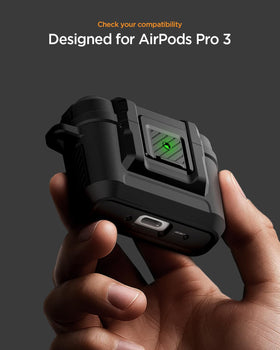 Spigen AirPods Pro 3 Case showing One Touch Open for quick access
