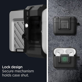 Spigen carabiner-friendly case adds portability and hands-free attachment.