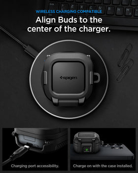 Spigen scale comparison next to keys showing compactness and travel readiness