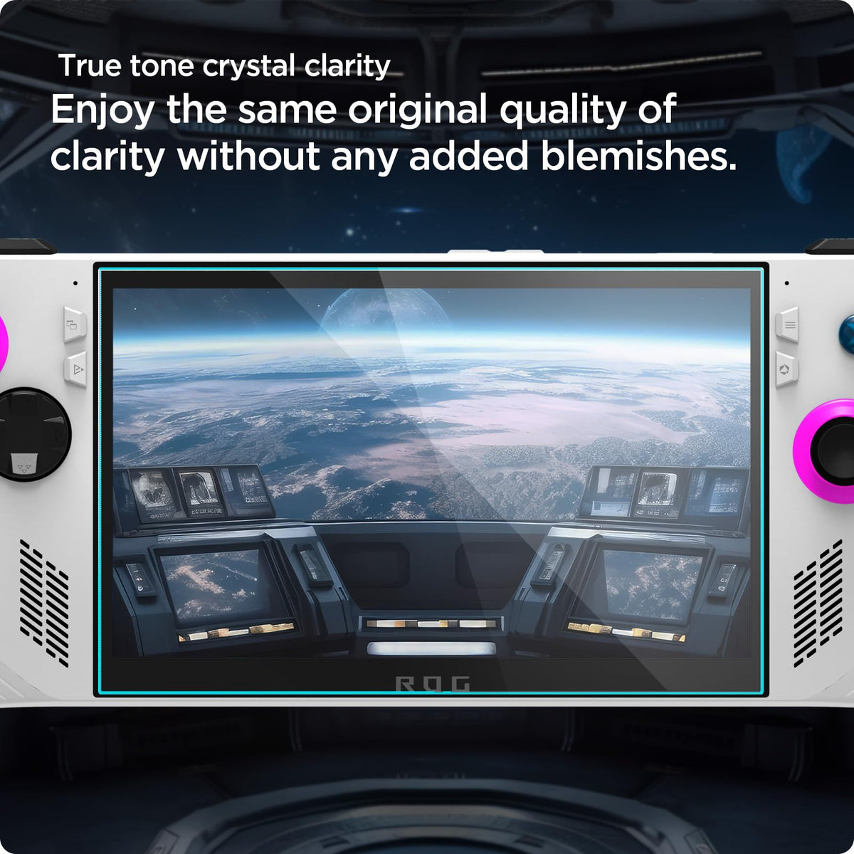 Spigen GlasTR EZ FIT is case friendly for most ASUS ROG Ally cases.
