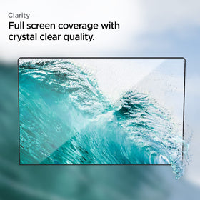 Spigen GlasTR Slim surface resisting fingerprints for cleaner viewing