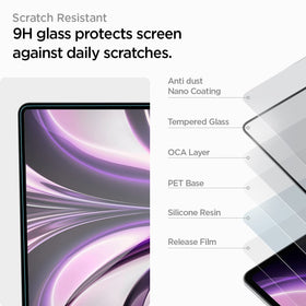 Spigen Glas.tR Slim installed on MacBook Air showing precise coverage and clean look
