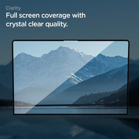 Spigen Glas.tR Slim retail packaging and label indicating model compatibility