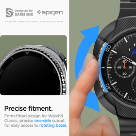 Spigen Liquid Air lifestyle wristshot on commuter wrist — everyday protection and style benefit
