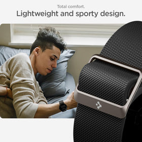 Spigen Lite Fit on wrist shows breathable, flexible comfort during activity.