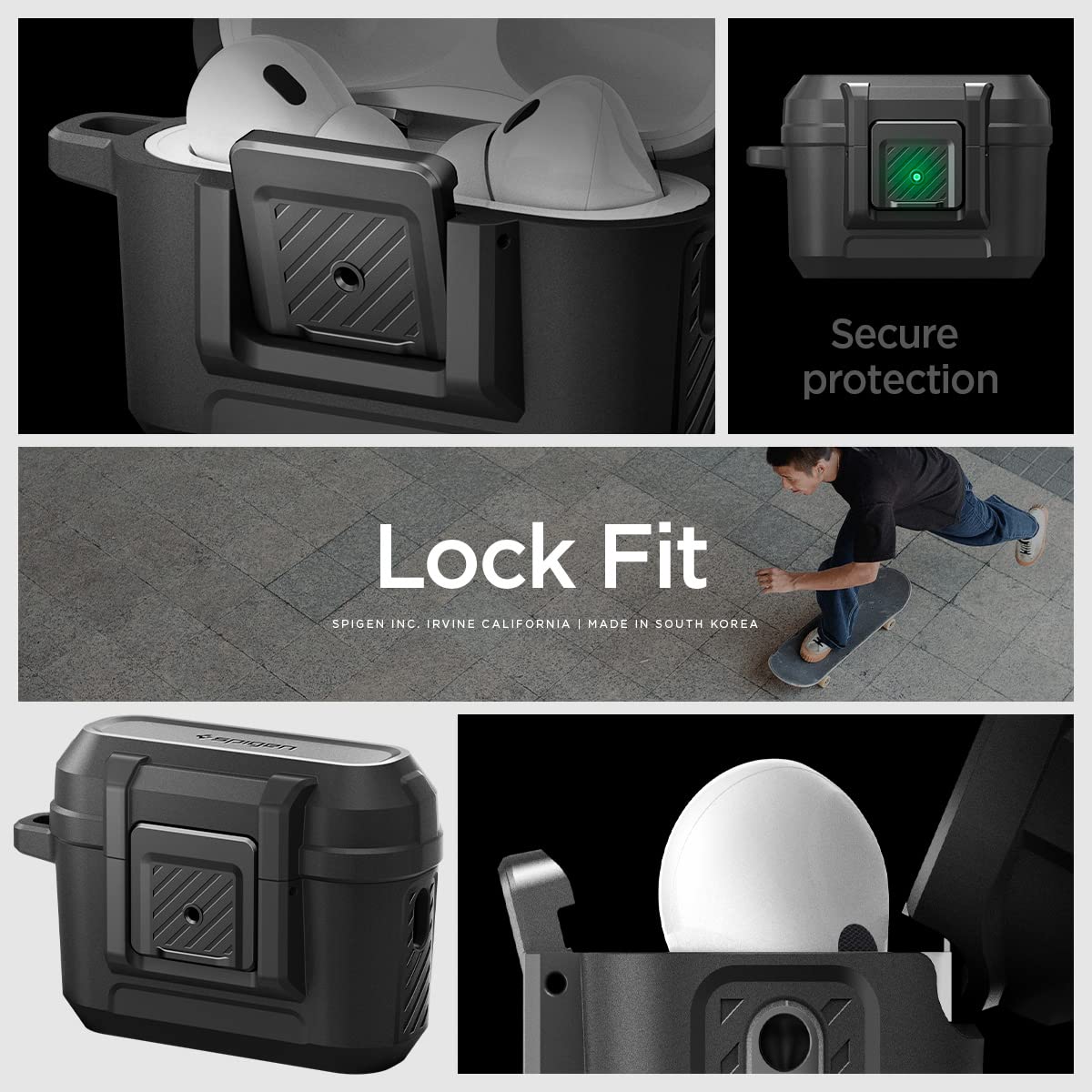 Spigen Lock Fit with carabiner ring for portable carry
