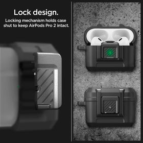 Side cutouts enable lanyard attachment for hands free transport