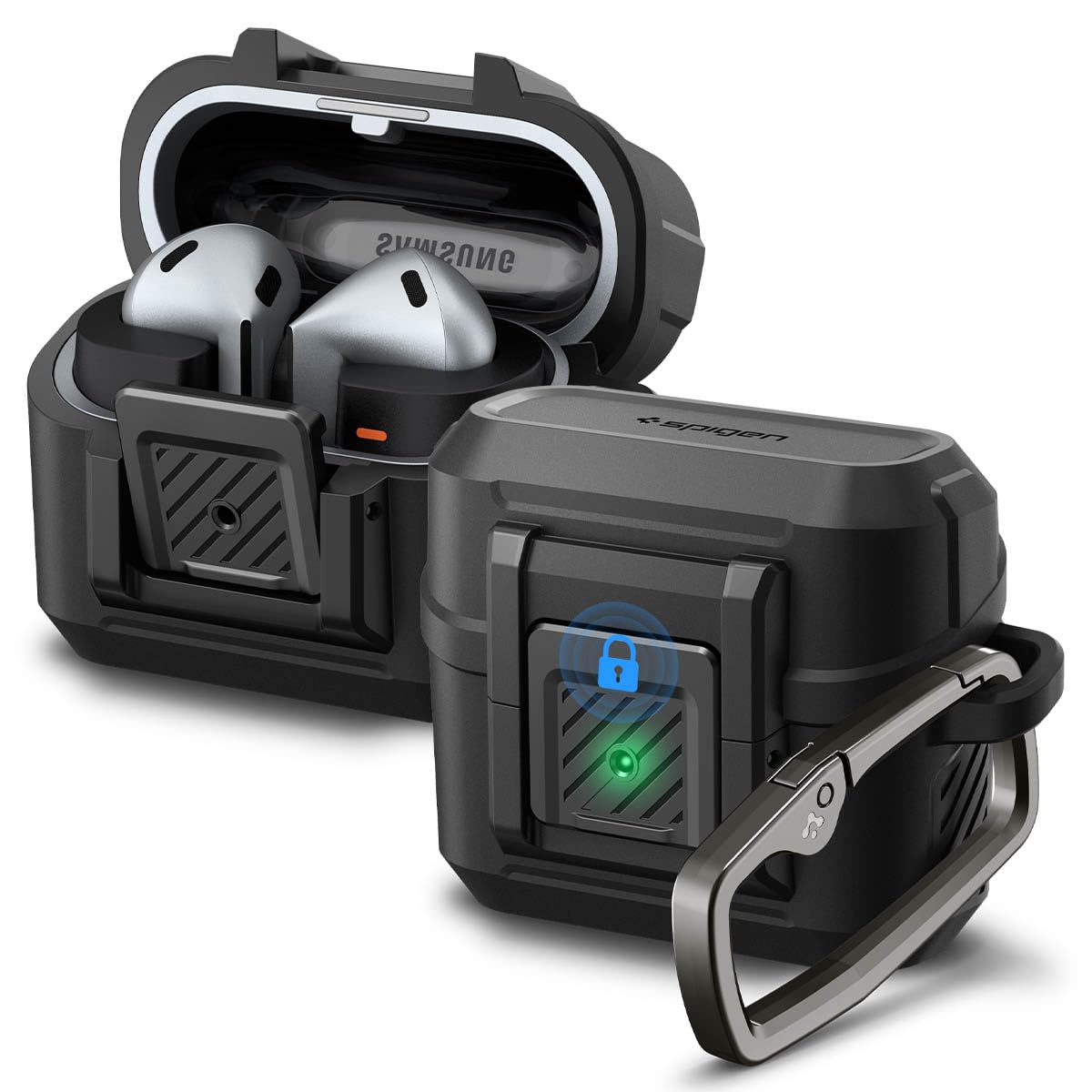 Spigen Lock Fit front view showing precise fit and protection