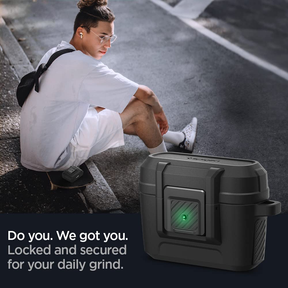 Spigen Lock Fit uses hybrid polymer protection for shock resistance on the go.