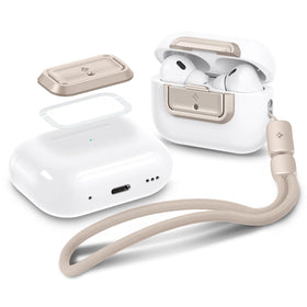 Spigen Lock Fit M EZ Fit tray closeup showing secure closure for AirPods Pro