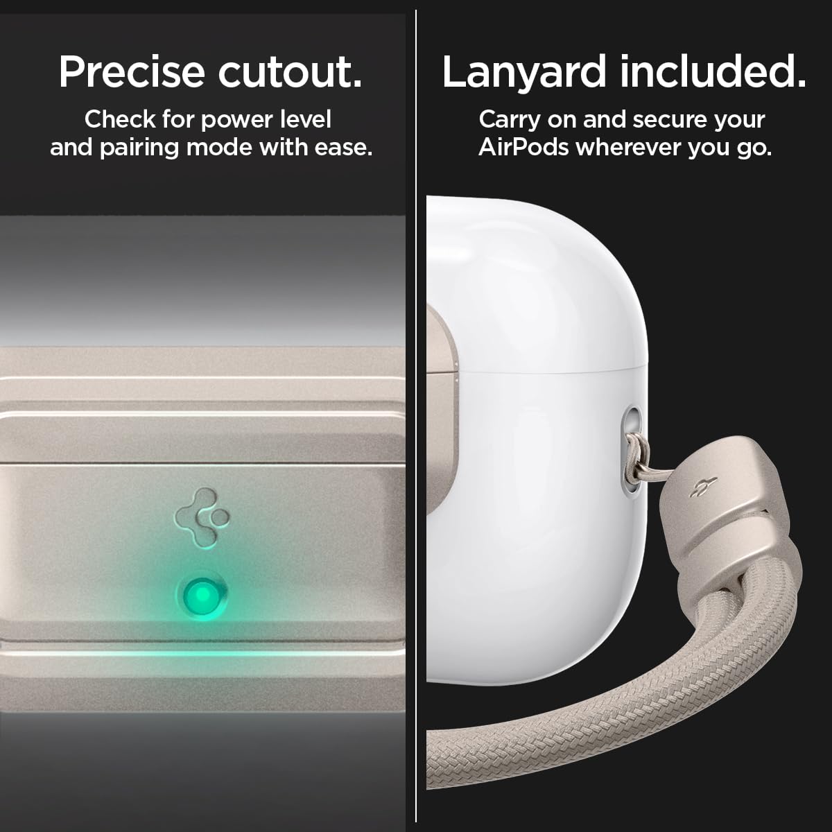 Spigen Lock Fit M kit includes EZ Fit Tray and lanyard options