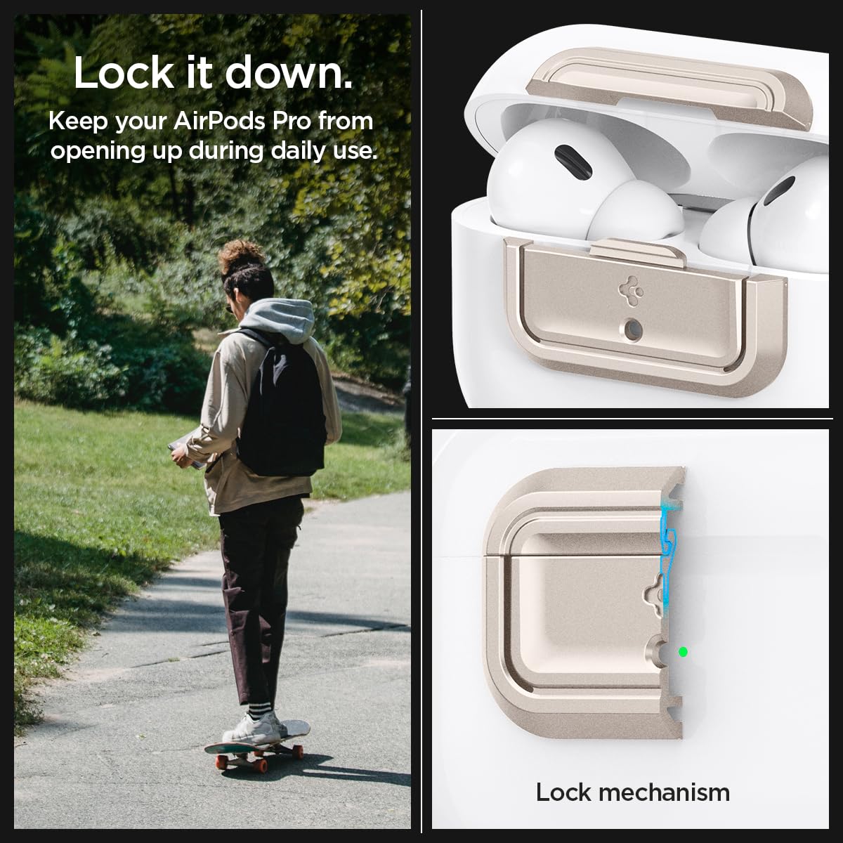 Spigen Lock Fit M PC construction emphasizes durability for daily use