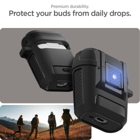 Spigen Lock Fit Pixel Buds Pro 2 case lid closure.