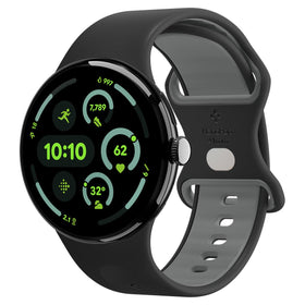 Spigen Nano Pop Pixel Watch 41mm band Black Sesame worn on wrist for comfortable daily wear.