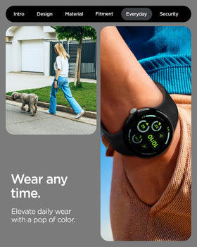 Spigen Nano Pop adjustable length confirms fit range for most wrists.