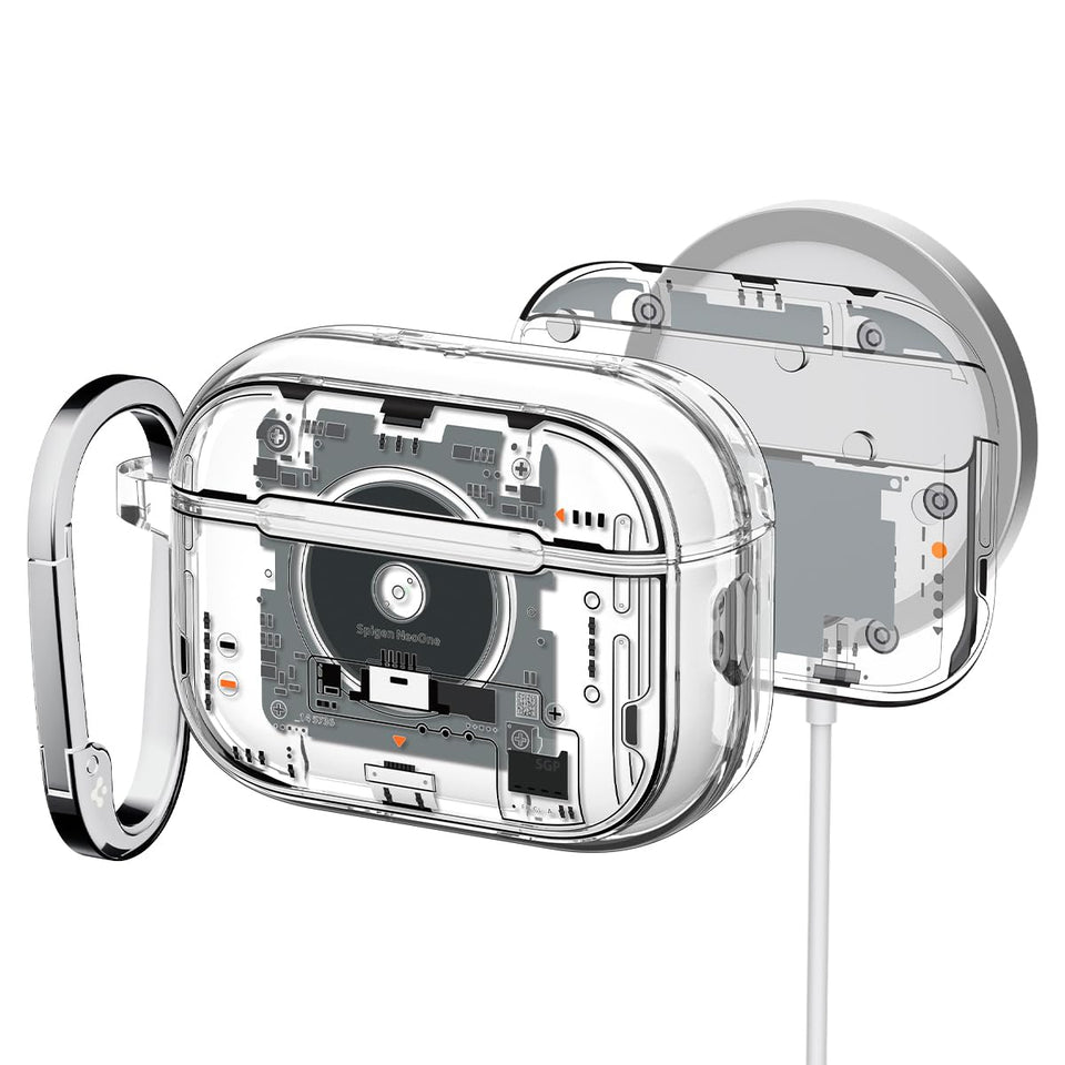 Spigen Neo One front view showing clear protection and brand