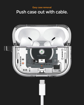 Spigen Neo One attached to backpack strap showing daily portability