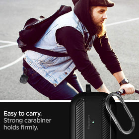 Spigen Rugged Armor AirPods Pro 2019 adhesive tape pack for extra hold.