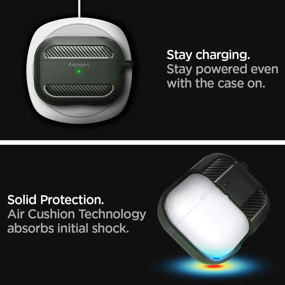 Spigen Rugged Armor adhesive tape close-up for secure installation