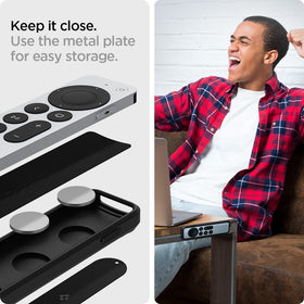 Spigen Rugged Armor Apple TV remote case anti-slip design for daily use
