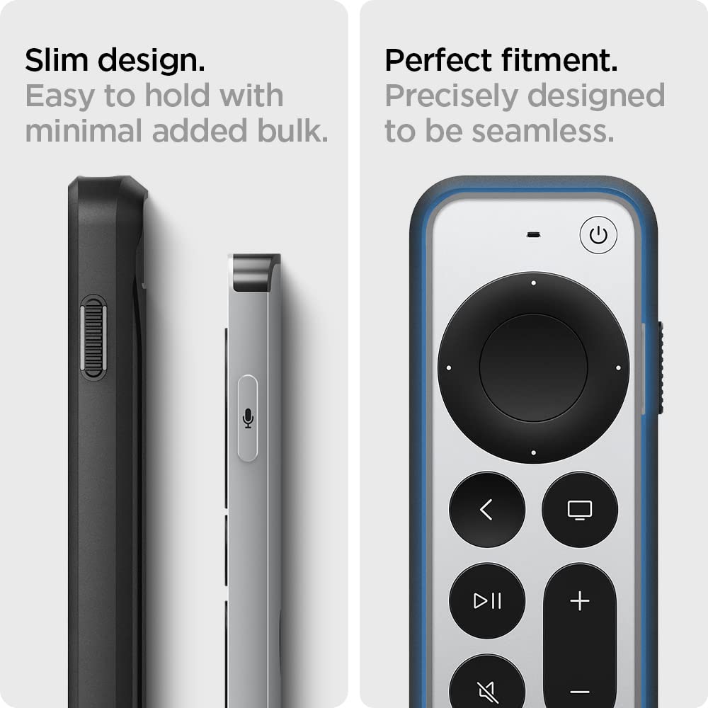 Spigen Rugged Armor Apple TV remote case protective grip close-up