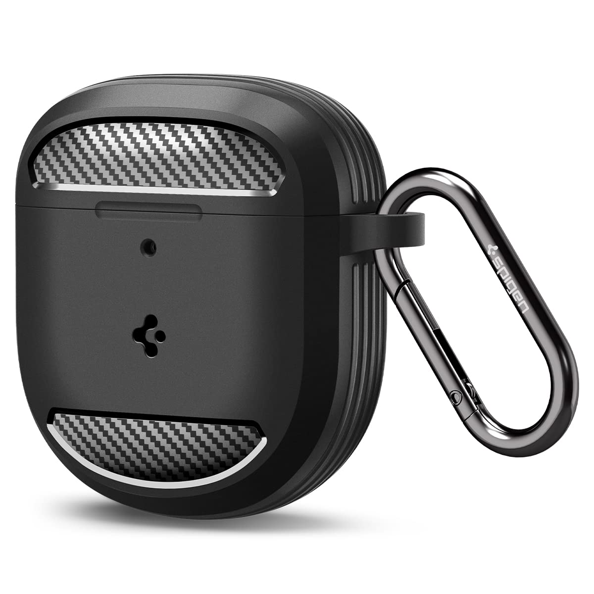 Spigen Rugged Armor Bose QuietComfort Case front view shows sturdy protection and matte finish.