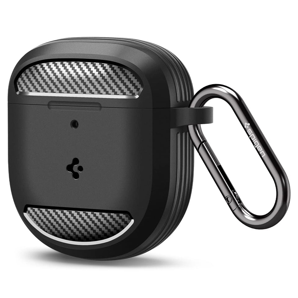 Spigen Rugged Armor Bose QuietComfort Case front view shows sturdy protection and matte finish.