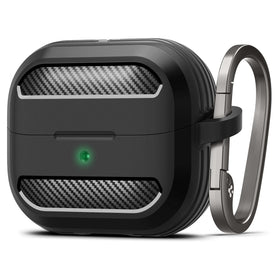 Spigen Rugged Armor Buds3 FE case with matte finish offering durable grip and protection.