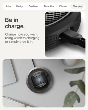 Spigen back view, slim rugged protection for Pixel Buds 2a