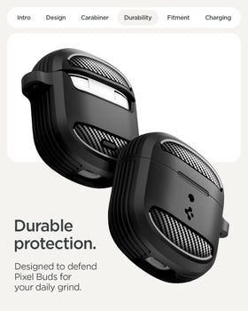Spigen compatibility label for Pixel Buds 2a 2025/2026, reliable fit