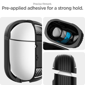 Spigen Rugged Armor provides easy power button access and clear function visibility.