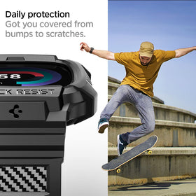 Side view showing precise fit for Versa 4 and Sense 2.