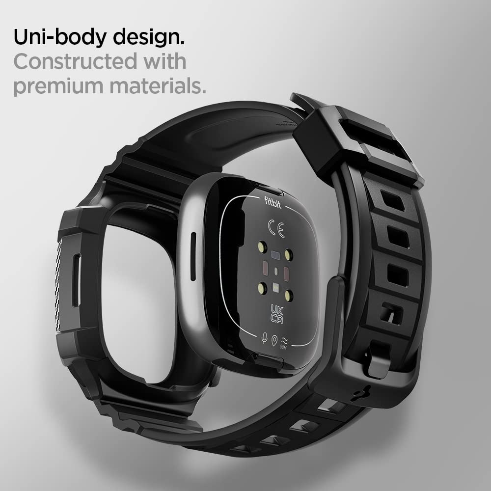Wrist range compatibility demonstrated with Rugged Armor Pro on band.