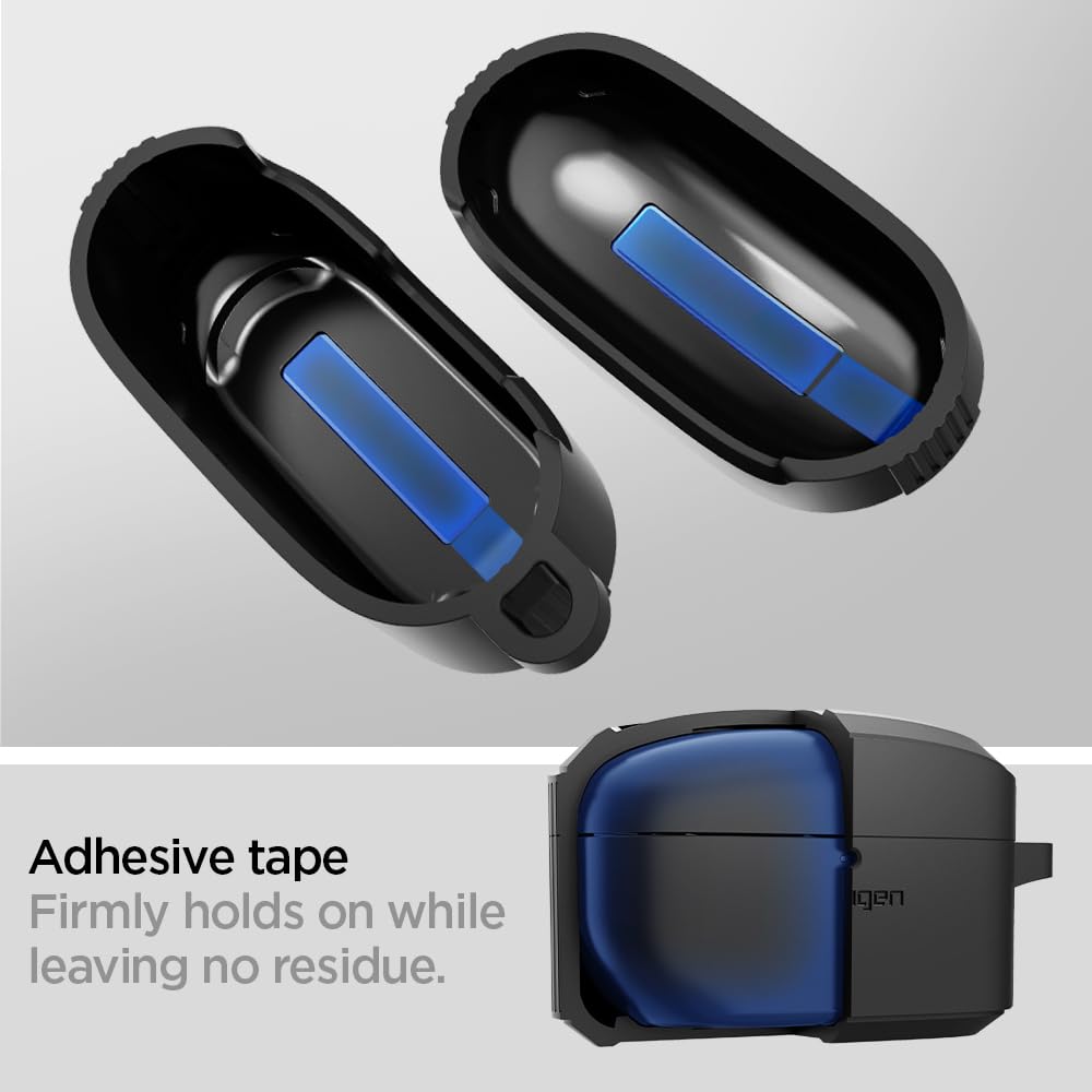 Spigen Rugged Armor for Sony WF-1000XM5 Case Cover 2023 matte finish resists fingerprints.