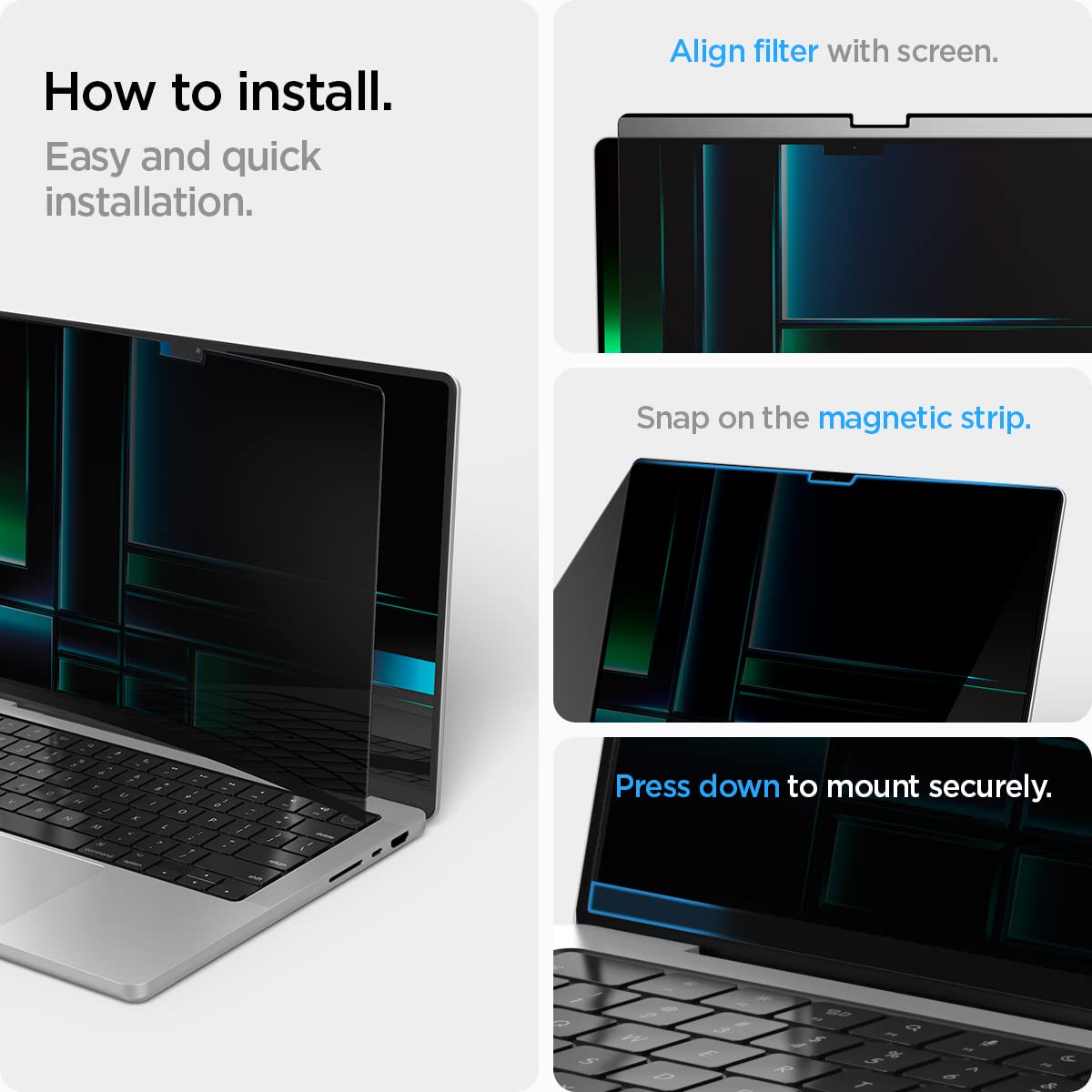 Spigen SafeView webcam cutout detail preserving camera function during calls