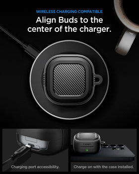 Spigen Galaxy Buds 4 Pro Case hybrid polymer dual-layer protection