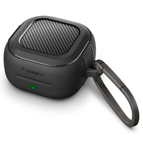 Spigen Galaxy Buds 4 Pro Case front view with matte black protection