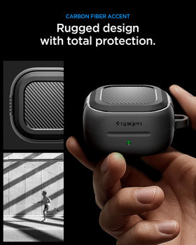 Spigen Galaxy Buds 4 Pro Case side profile with confident grip
