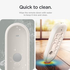 Spigen Silicone Fit Porcelain texture highlights premium silicone finish.