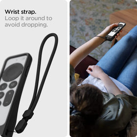Spigen shockproof silicone case guards against accidental bumps.