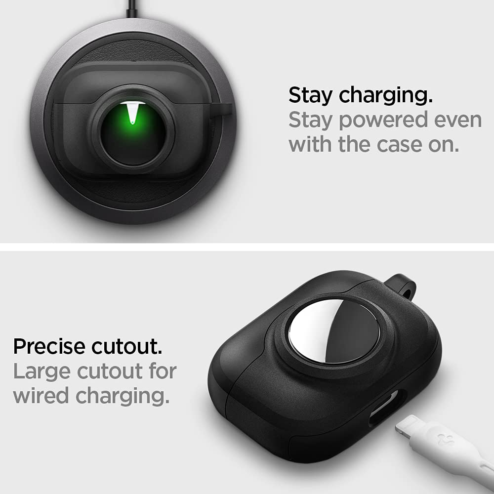 Wireless charging compatibility with top-view LED visible.
