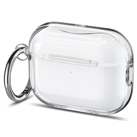 Spigen Ultra Hybrid for AirPods Pro 2, crystal clear finish shows the case design while protecting it