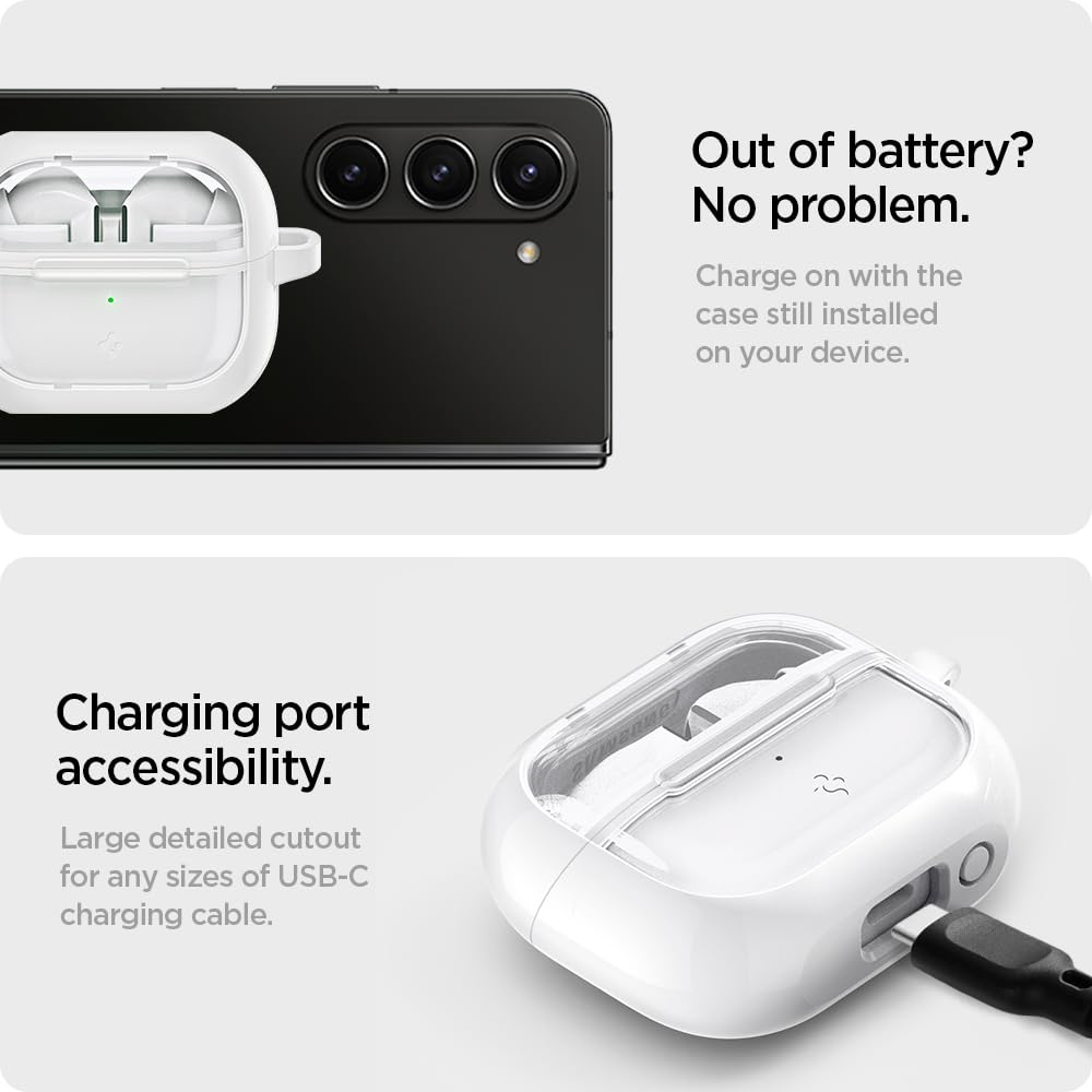 Spigen Ultra Hybrid packaged Jet White edition ready to ship.