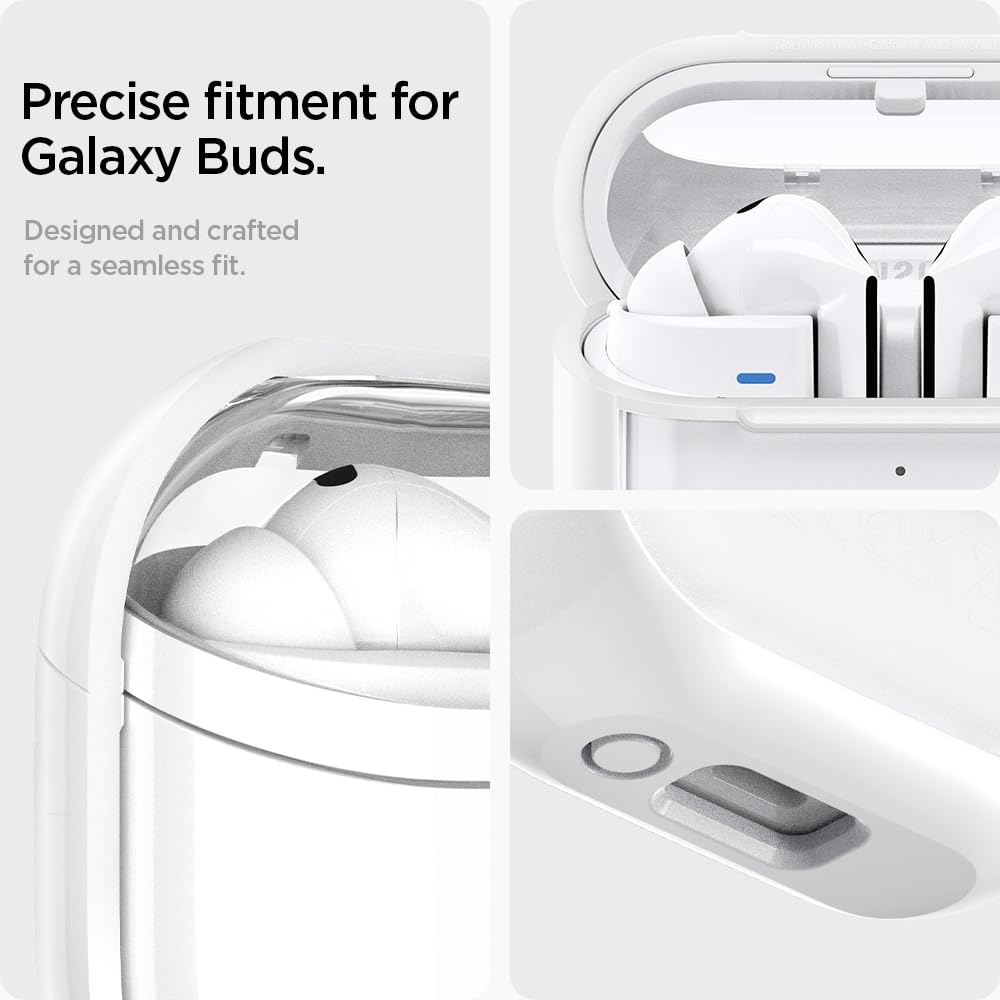 Spigen Ultra Hybrid Jet White finish communicates premium, anti-yellowing look.