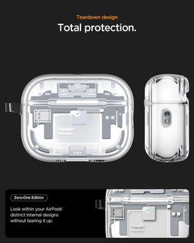 Spigen Ultra Hybrid LED window detail showing visible charge indicator benefit