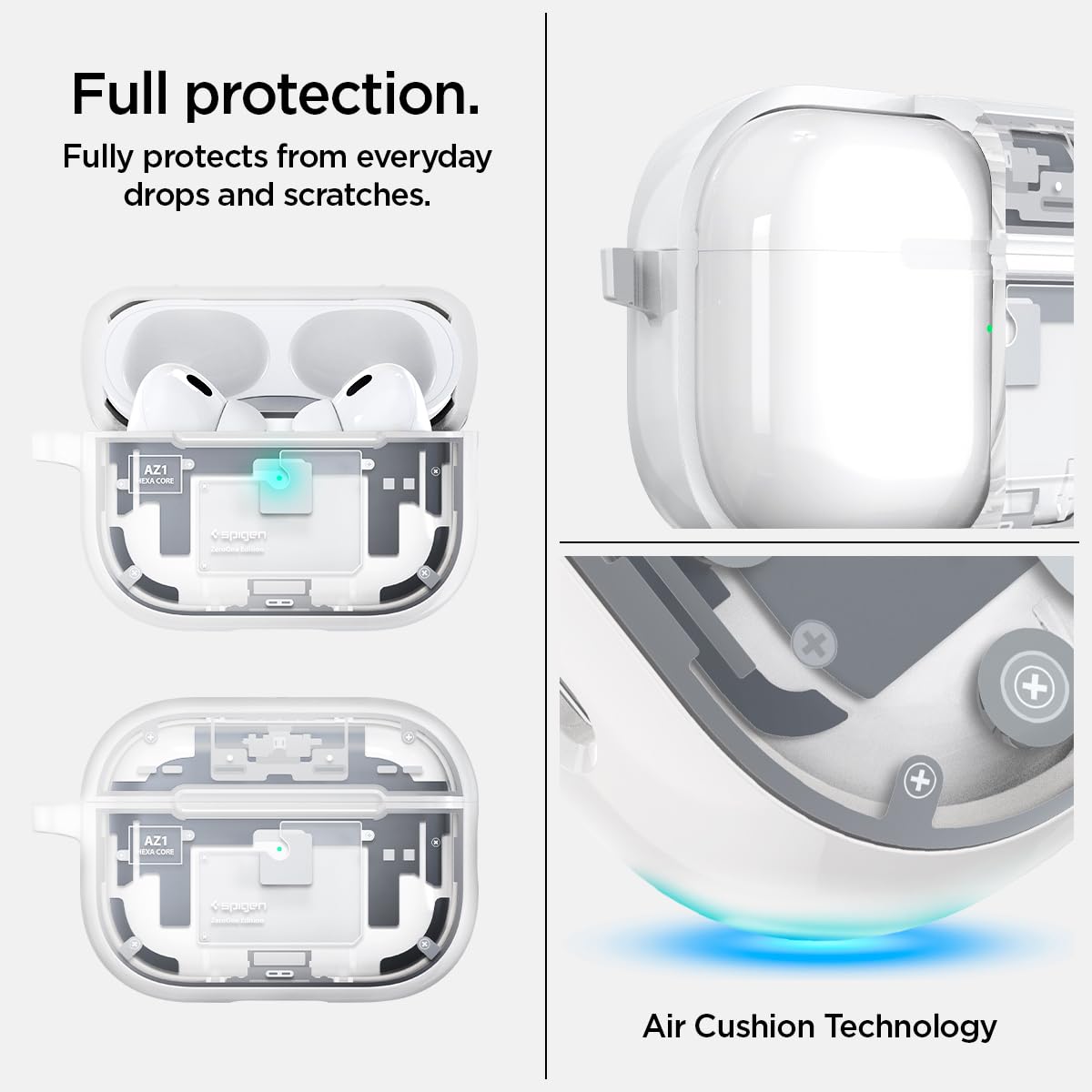 Spigen Ultra Hybrid inner magnet area showing MagSafe alignment benefit